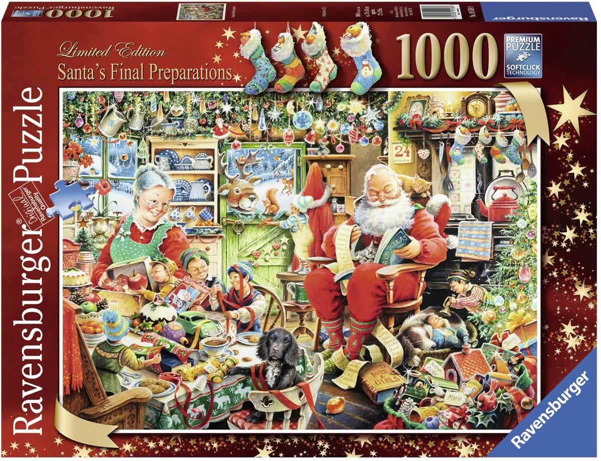   puzzel Santas Final Preparations - Legpuzzel - 1000 stukjes