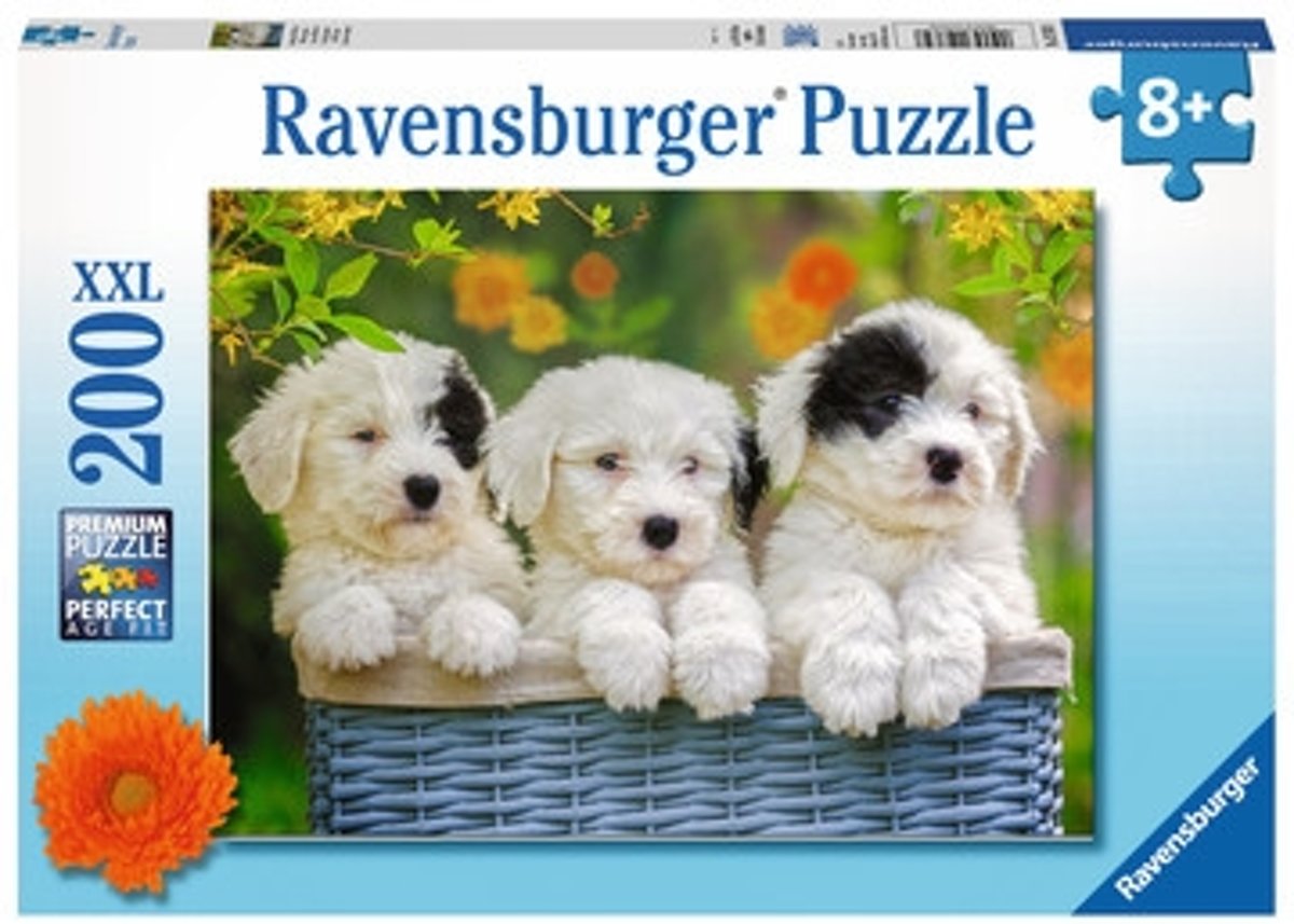 Ravensburger puzzel Schattige puppies - legpuzzel - 200 stukjes