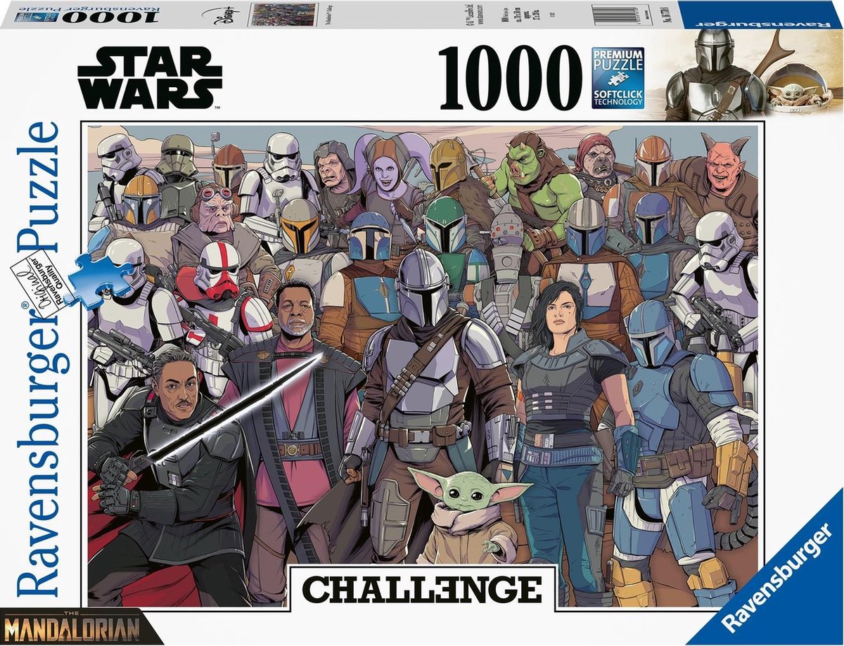   puzzel Star Wars Mandalorian Challenge - Legpuzzel - 1000 stukjes