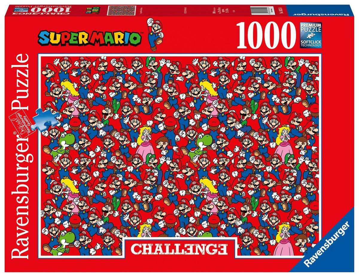   puzzel Super Mario - Legpuzzel - 1000 stukjes Challenge