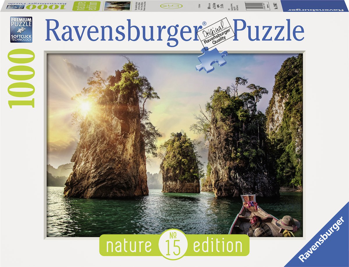   puzzel Three rocks in Cheow, Thailand - Legpuzzel - 1000 stukjes