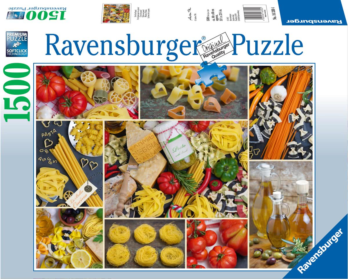   puzzel Tijd voor Pasta! - Legpuzzel - 1500 stukjes