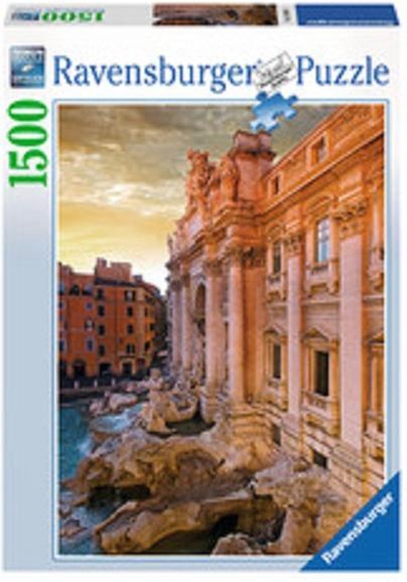 Ravensburger puzzel Trevifontein, Rome - Legpuzzel - 1500 stukjes