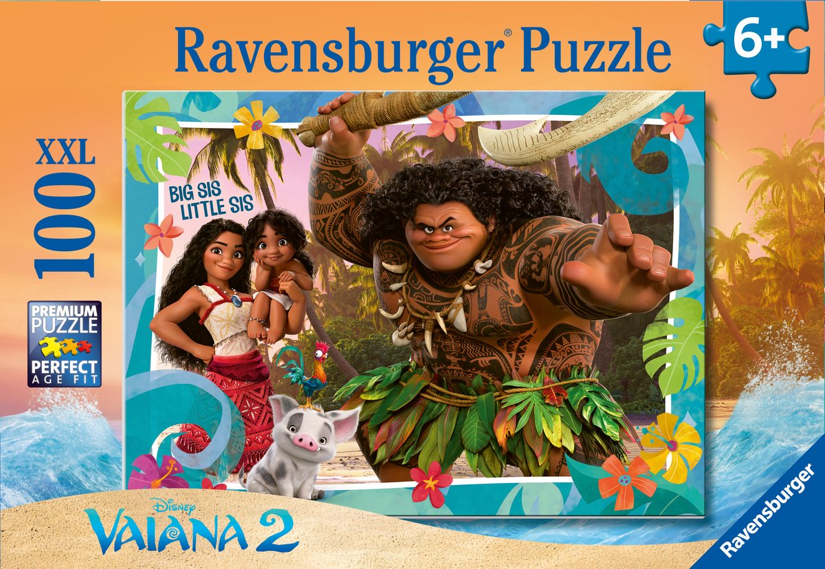   puzzel Vaiana 2 Vertrek naar nieuwe werelden - Legpuzzel - 100 XXL stukjes