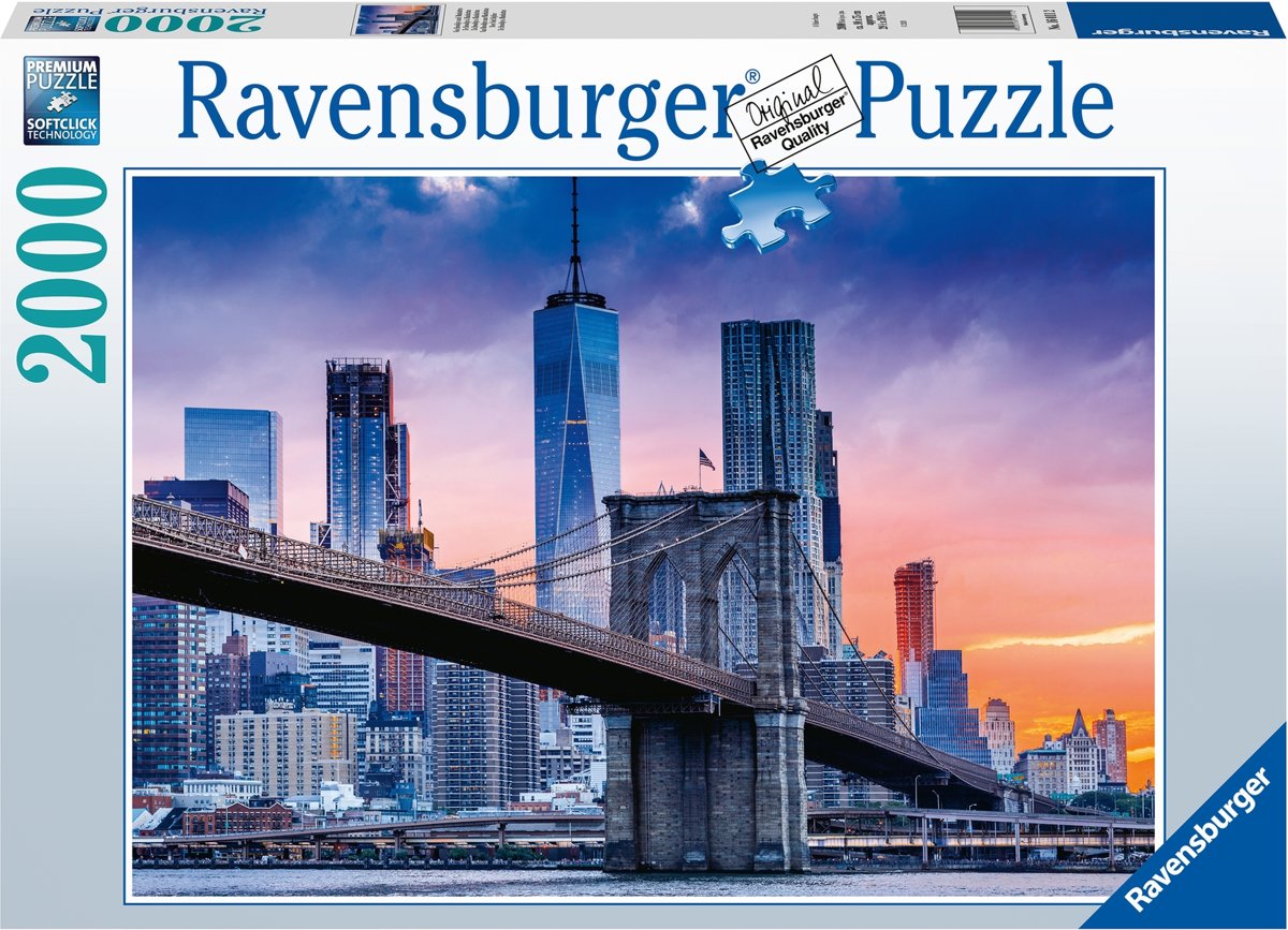   puzzel Van Brooklyn naar Manhatten - legpuzzel - 2000 stukjes