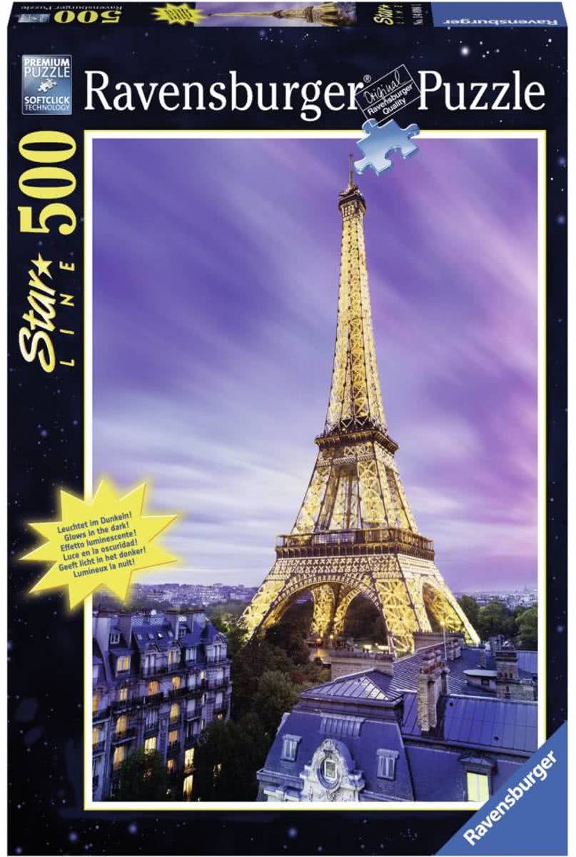 Ravensburger puzzel Verlichte Eiffeltoren- Starline - Legpuzzel - 500 stukjes