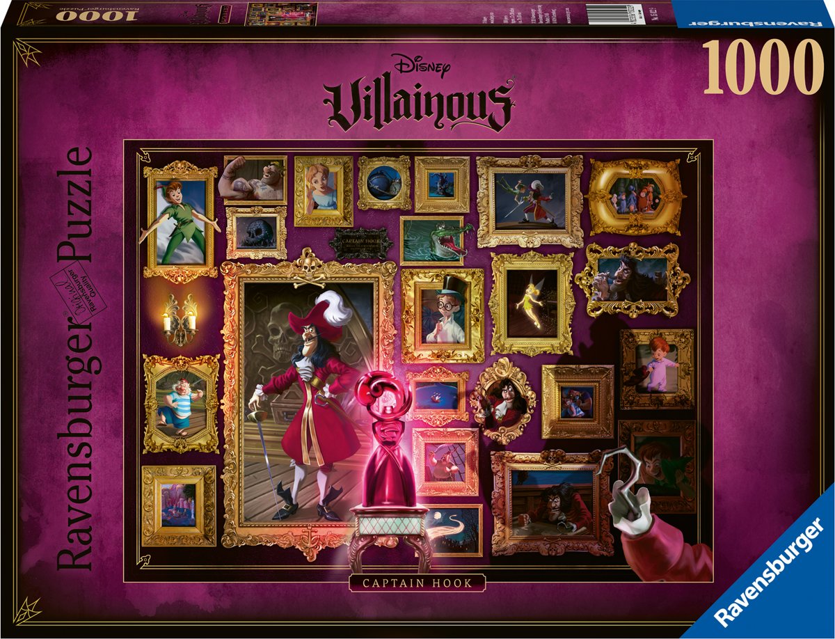   puzzel Villainous Captain Hook - Legpuzzel - 1000 stukjes