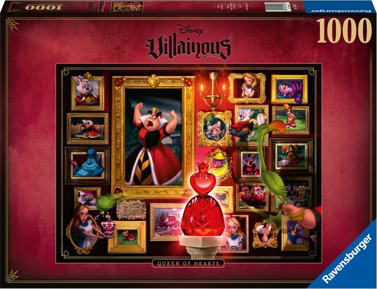   puzzel Villainous Queen of Hearts - Legpuzzel - 1000 stukjes