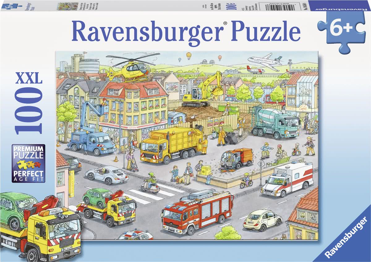   puzzel Voertuigen in de stad - Legpuzzel - 100 stukjes