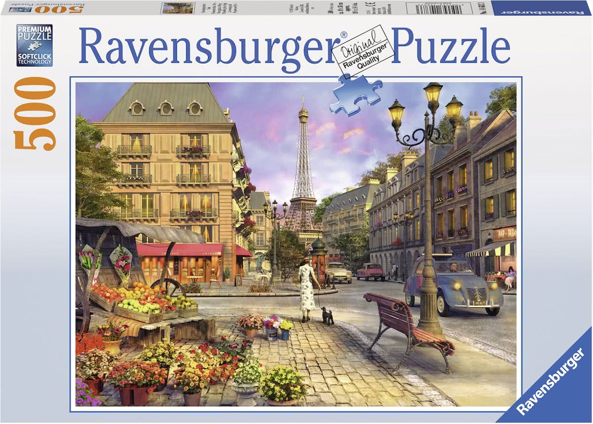   puzzel Wandeling door Parijs - Legpuzzel - 500 stukjes