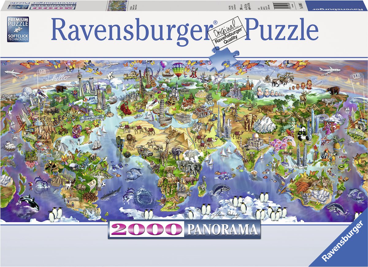   puzzel Wereldwonderen - Legpuzzel - 2000 stukjes