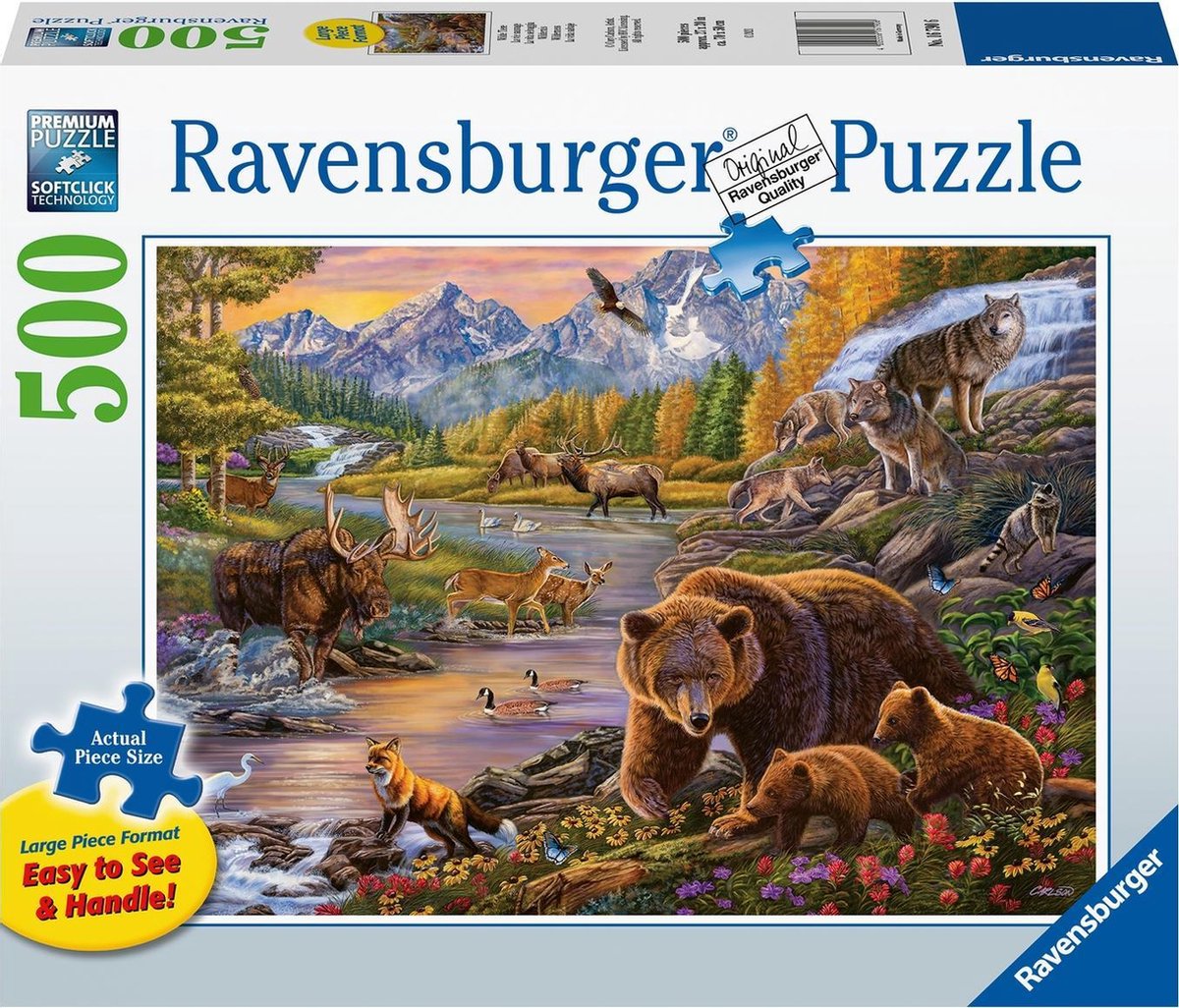 Ravensburger puzzel Wildernis - Legpuzzel - 500 stukjes