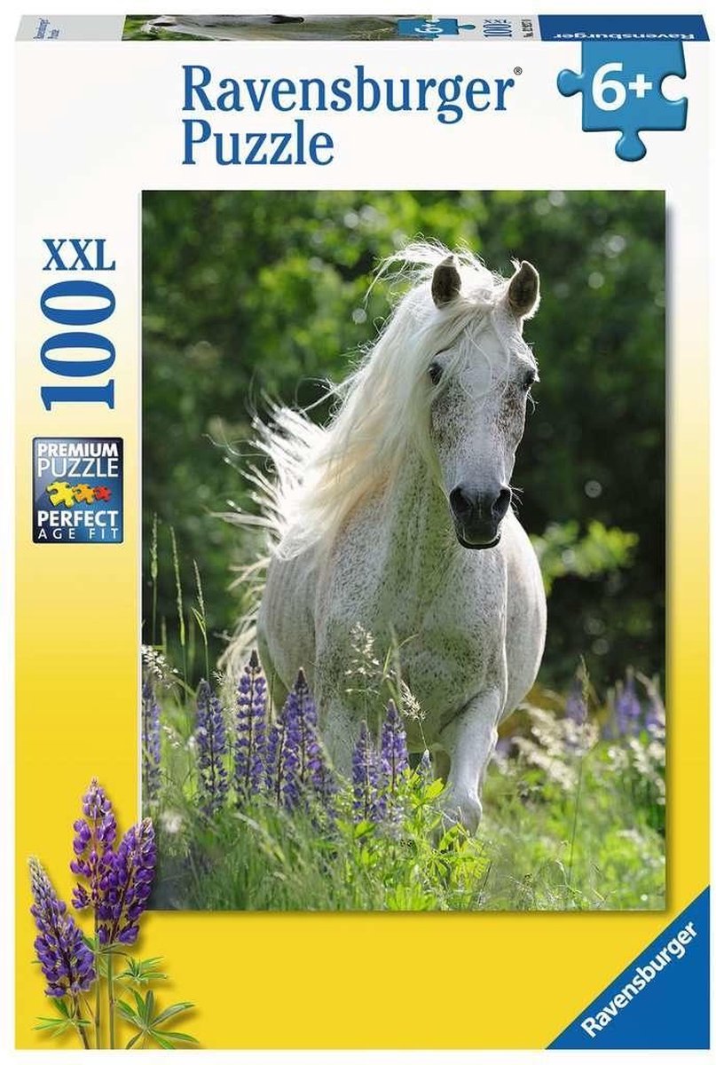 Ravensburger puzzel Witte Merrie - Legpuzzel - 100 XXL stukjes