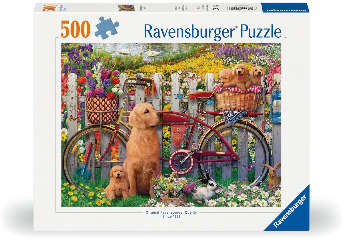   puzzel honden tuin - legpuzzel 500 stukjes dieren.