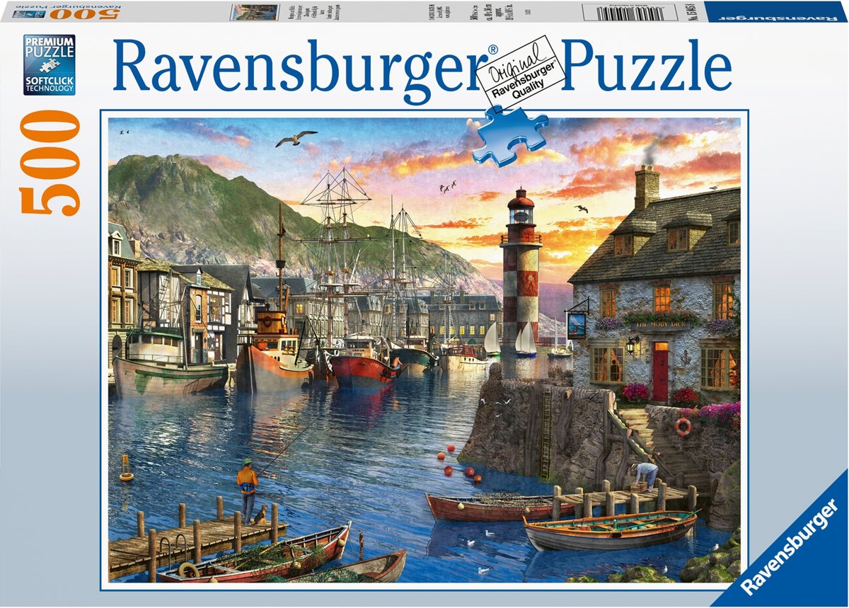   puzzel ´s Ochtends bij de haven - legpuzzel - 500 stukjes