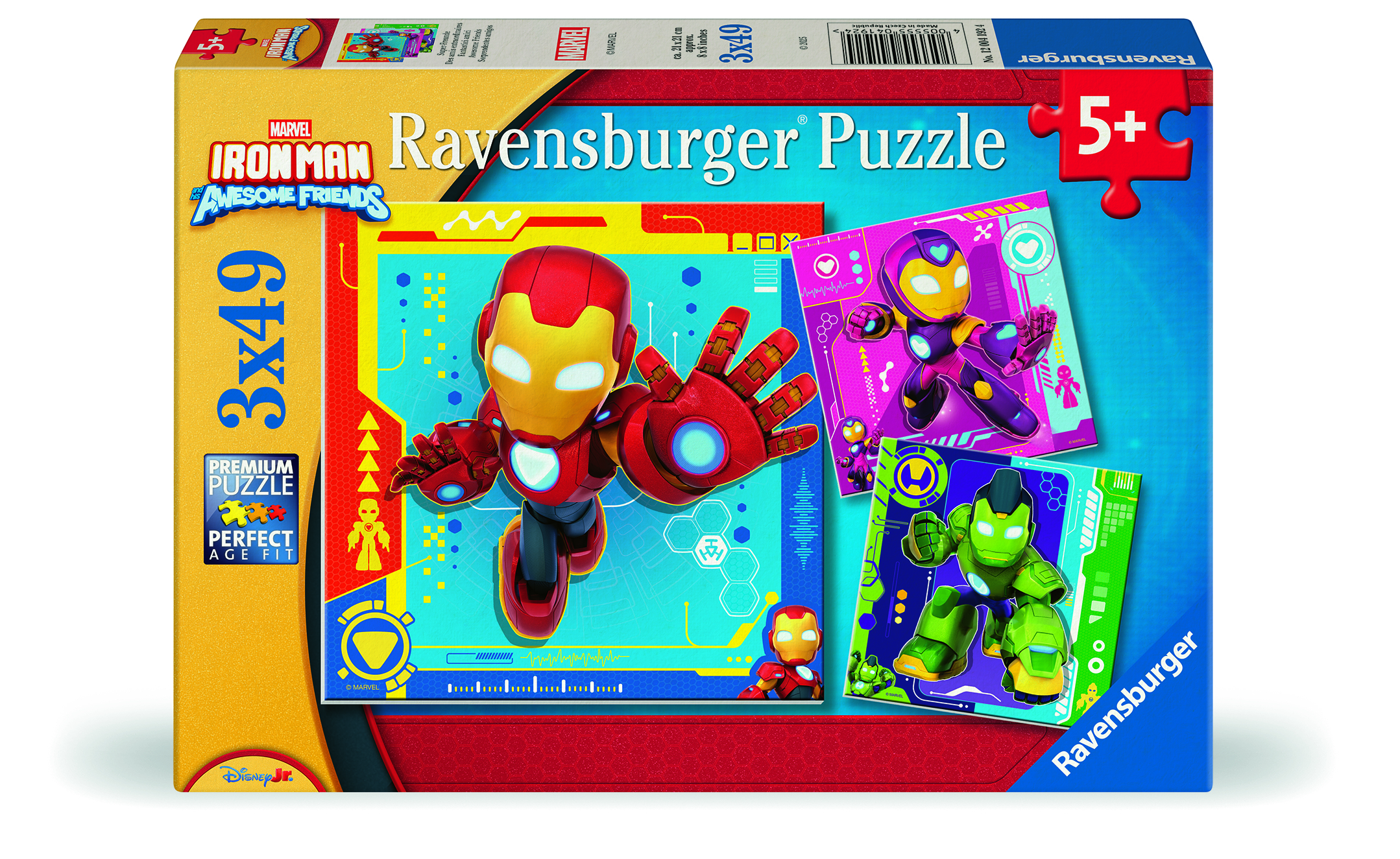   puzzels Iron Man & His Awesome Friends 3x49 stukjes