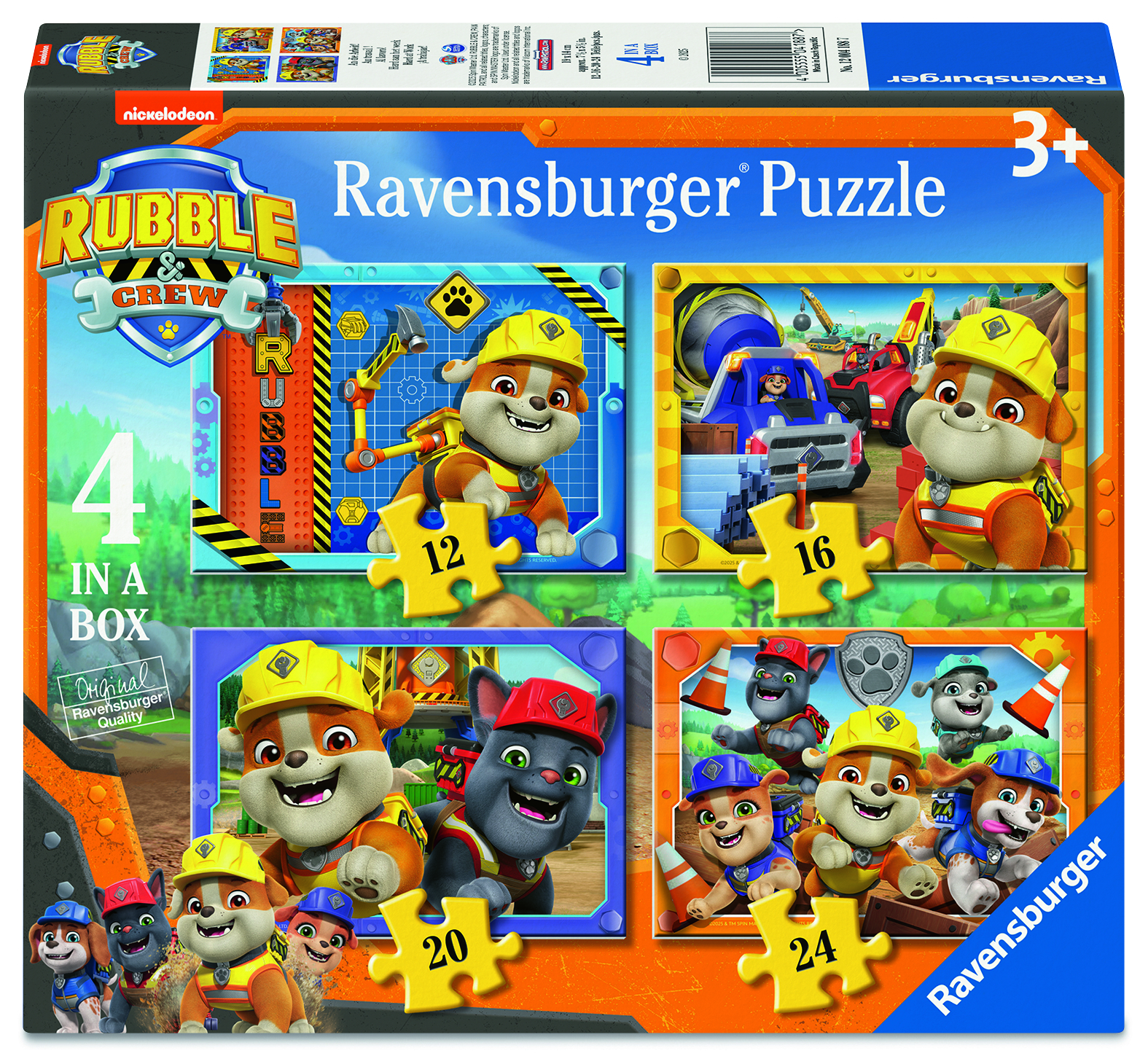   puzzels Rubble & Crew 12/16/20/24 stukjes
