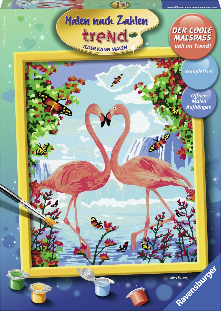   schilderen op nummer Flamingo Love