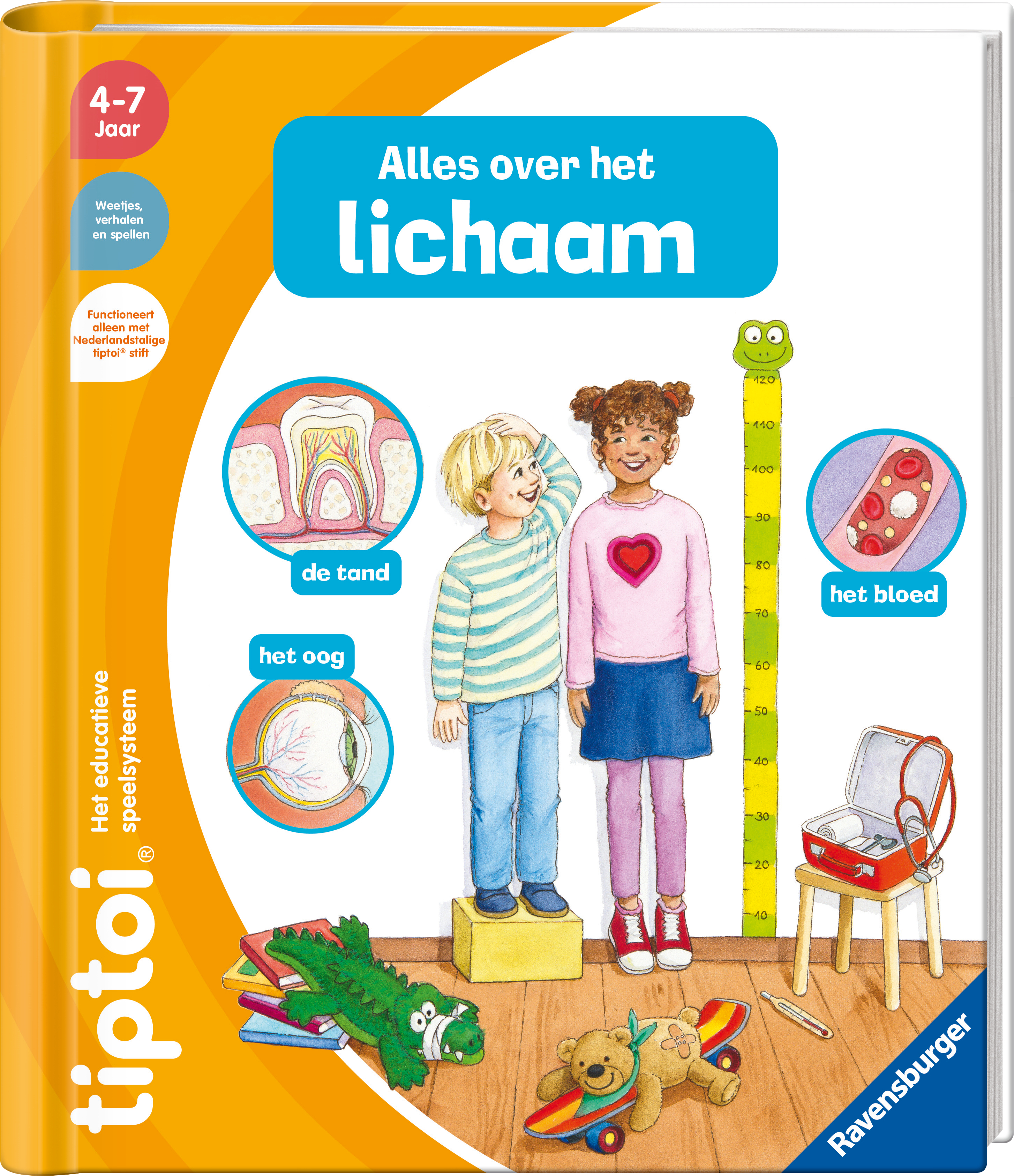   tiptoi alles over het lichaam