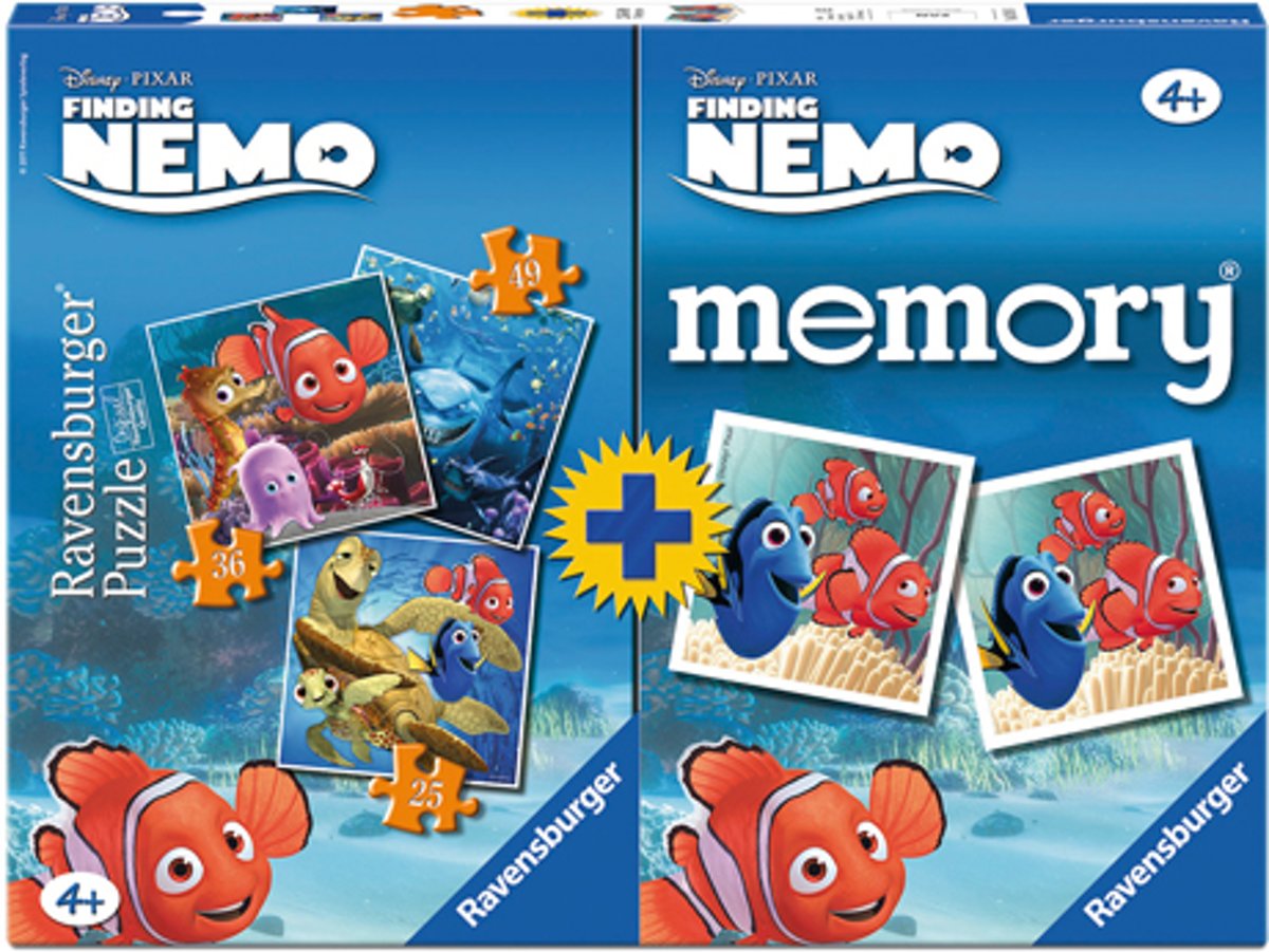 Spel Memory + Puzzel Nemo