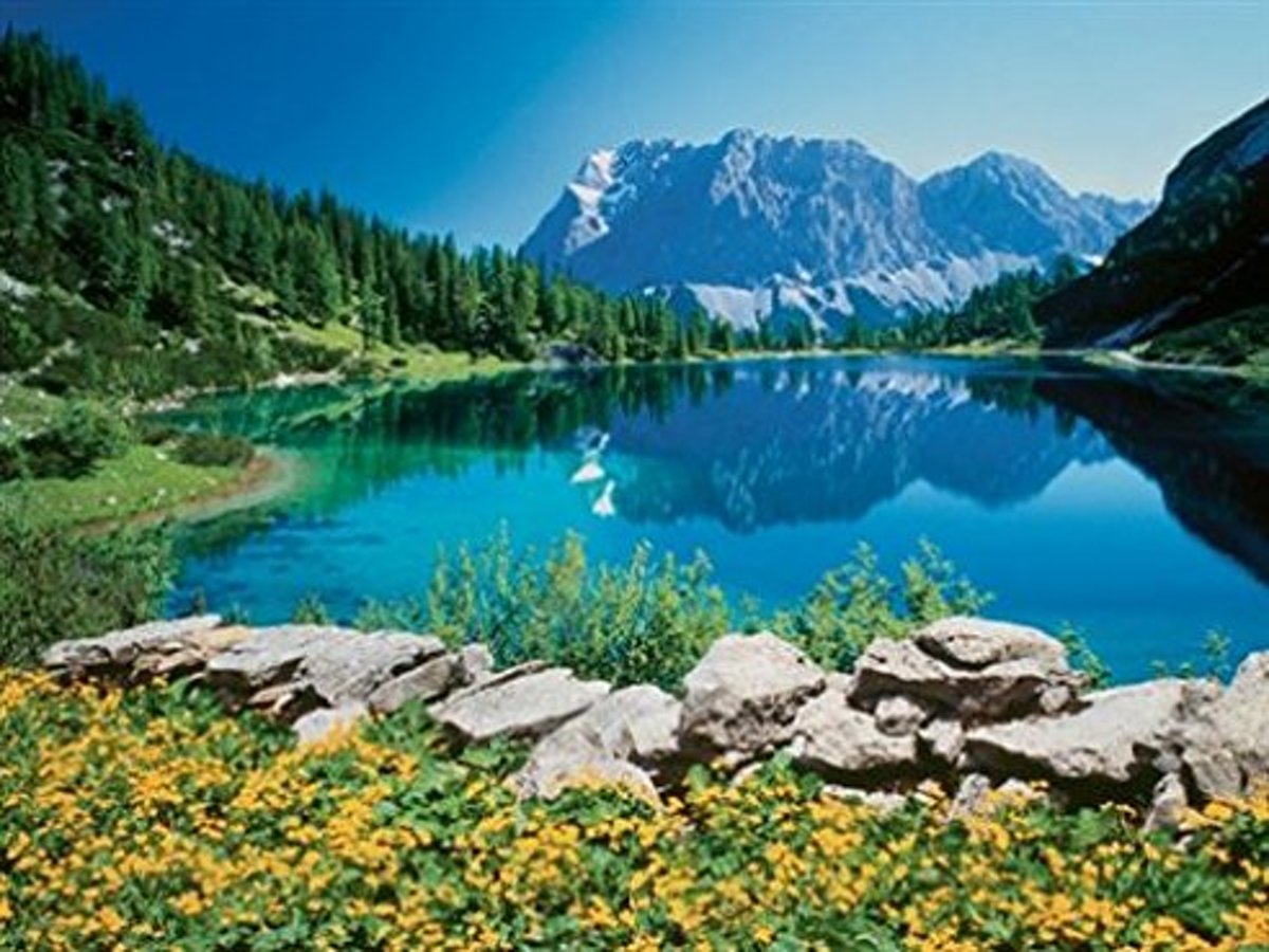 Tirol, Seebensee an Zugspitze