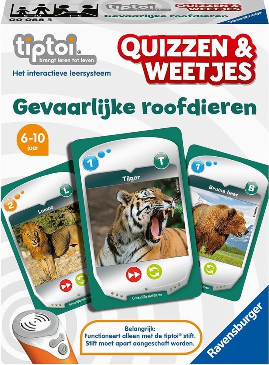 tiptoi® Quizzen & Weetjes Roofdieren