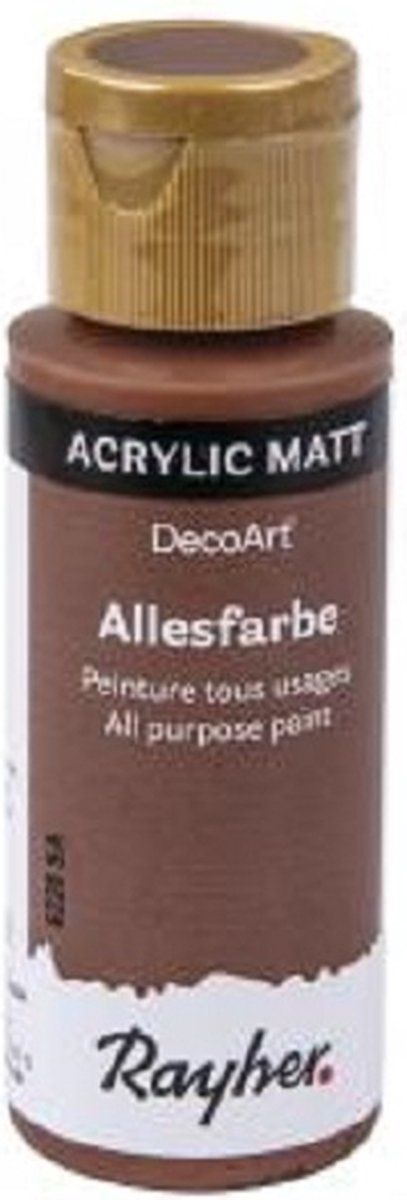 Rayher Acrylic verf 59 ml - Kleur : Chocolade