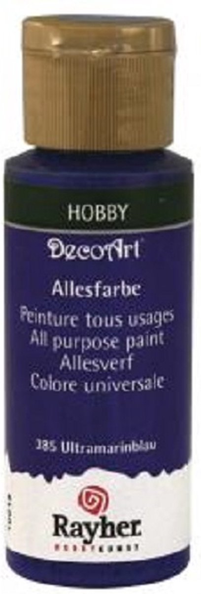 Rayher Acrylic verf 59 ml - Kleur : Ultramarine-blauw