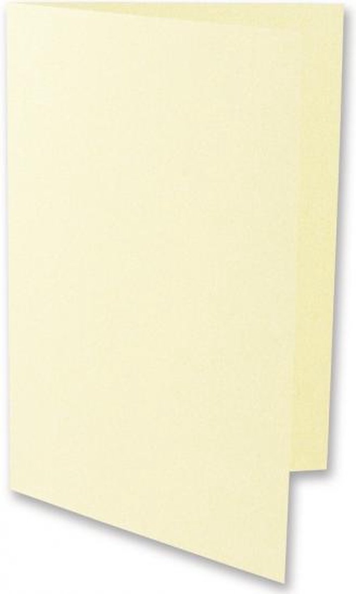 15x stuks blanco kaarten ivoor A6 formaat 21 x 14.8 cm - Scrapbook/uitnodigingen kaarten