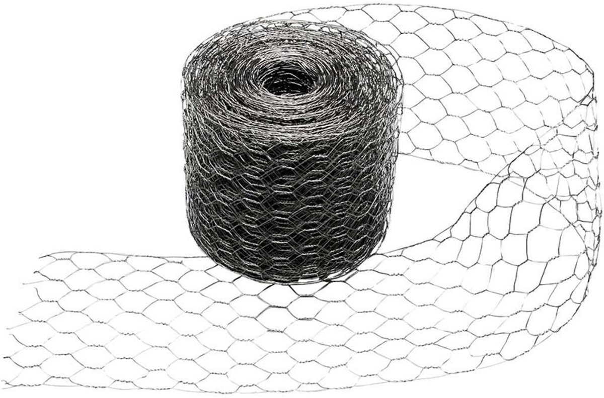 2x Rollen kippengaas 20 meter x 13 cm - Gaasdraad / Gaas - Creatief hobby materiaal - Gips/papier mache vormen maken