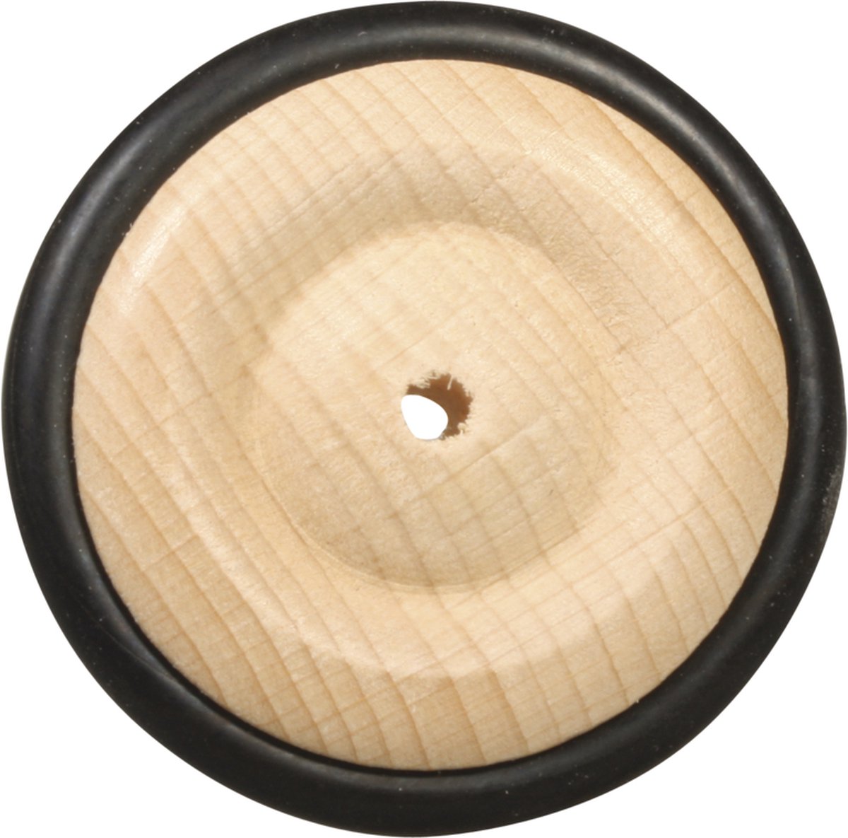 Houtenwiel met rubber ring - 63mm - massief houten wiel