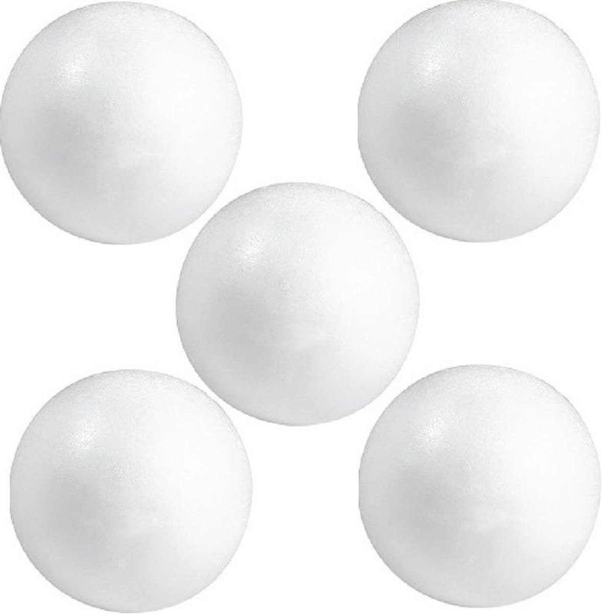 Pakket van 25x stuks hobby/DIY piepschuim ballen/bollen 10 cm - Kerstballen maken - Knutselen basis materialen/hobby materiaal