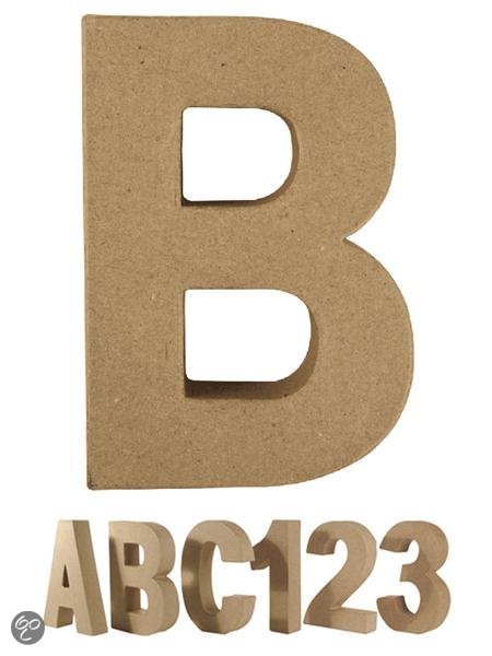 Papier mache letter B