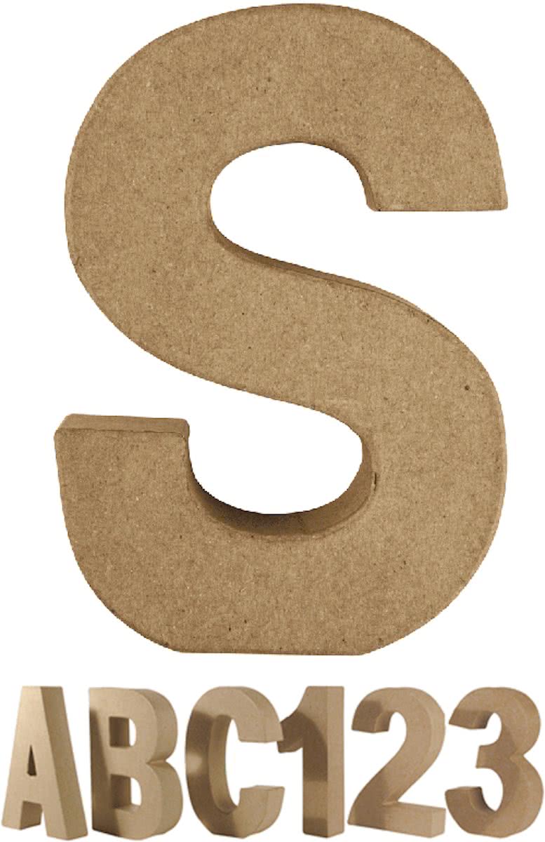 Papier mache letter S