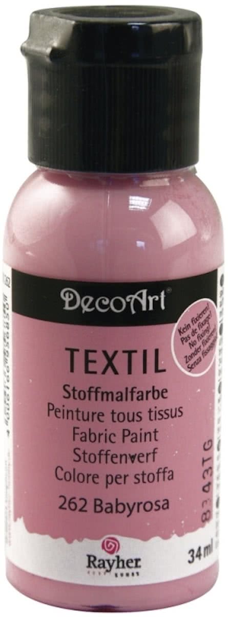 Roze textielverf flacon 34 ml