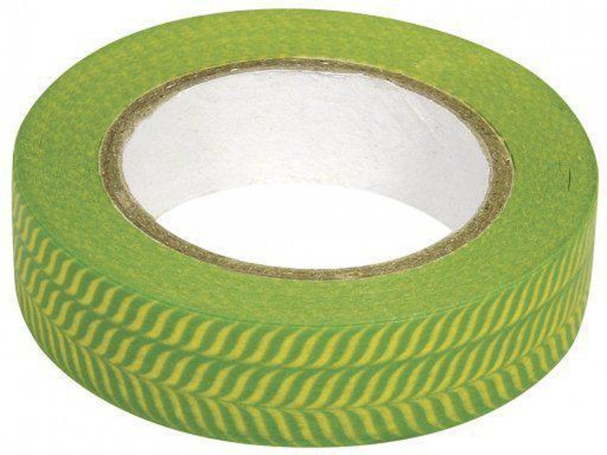 Washi tape visgraat groen