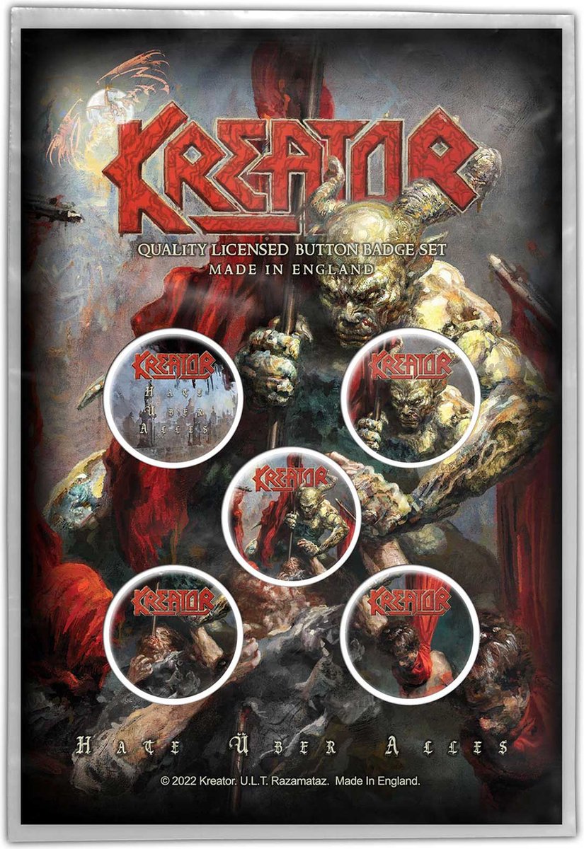 Kreator - Hate Uber Alles - Button 5-pack