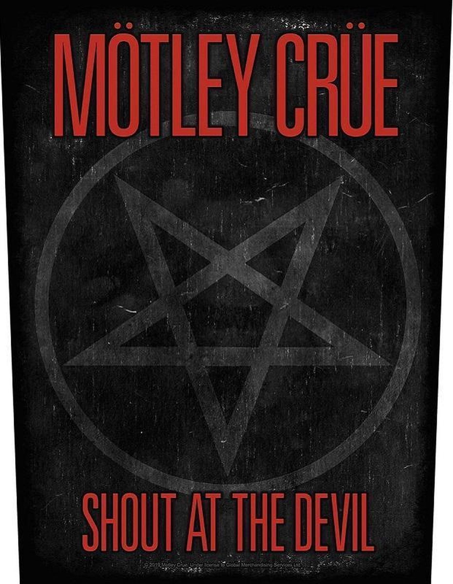 Motley Crue ; Shout Pentagram ; Rugpatch