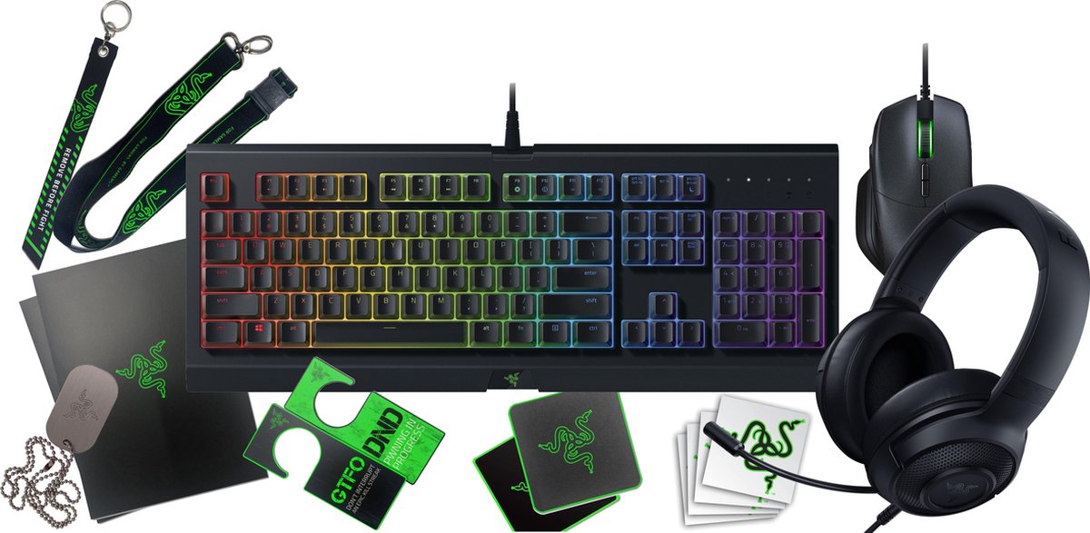 Razer Gaming Bundel Toetsenbord+Headset+Muis+Loot Pack - Qwerty