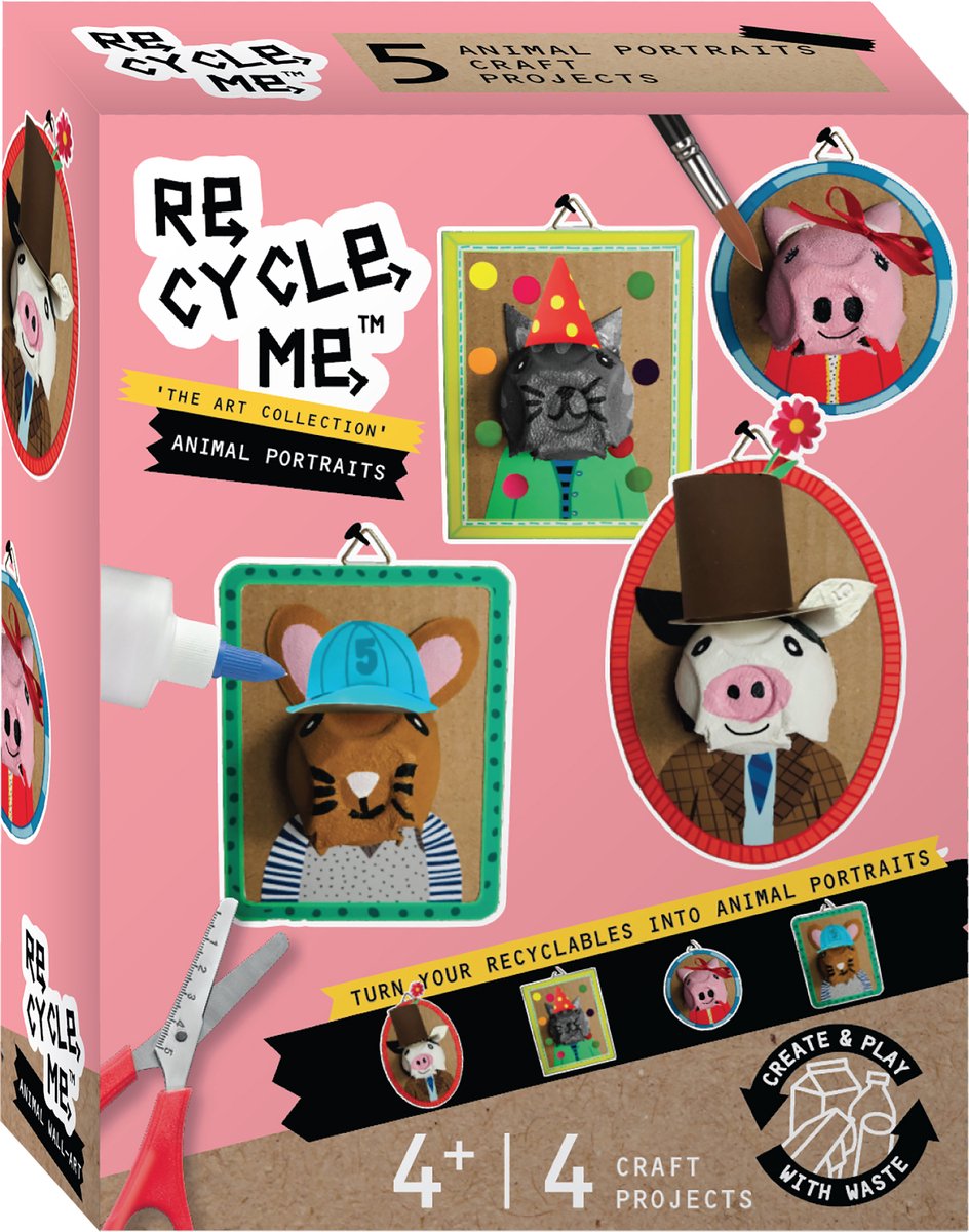 Re-Cycle-Me Animal Portraits