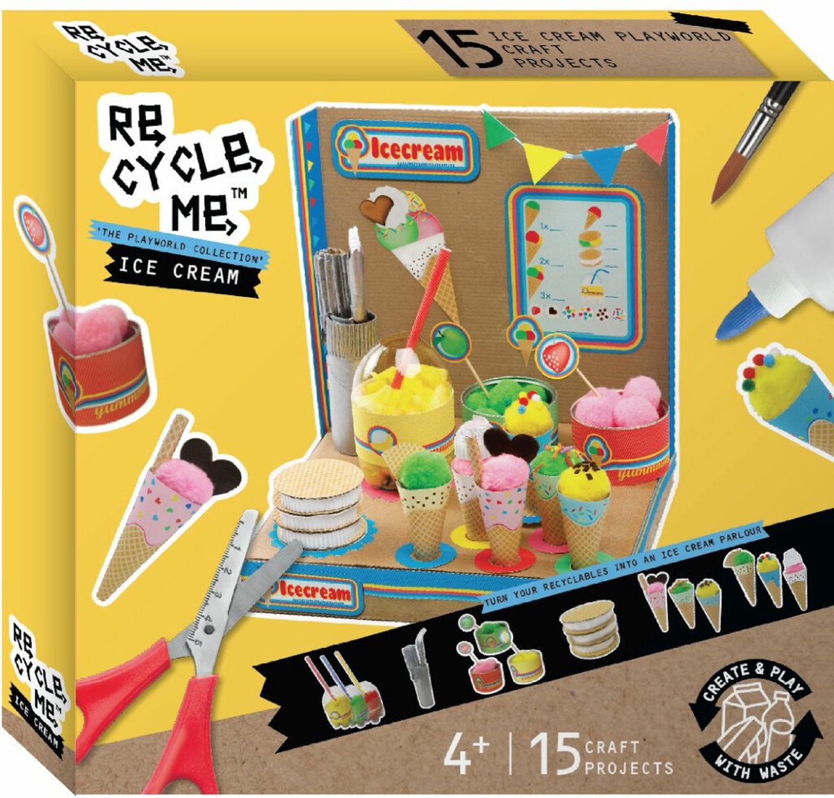 Re-Cycle-Me Knutselset Playworld Ice Cream Shop