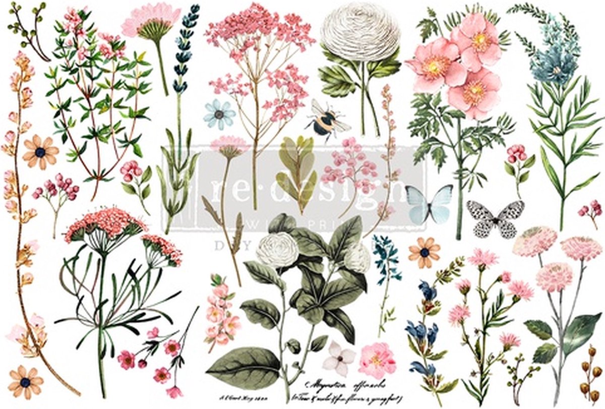 ReDesign with Prima - Decoupagepaper - Botanical Paradise