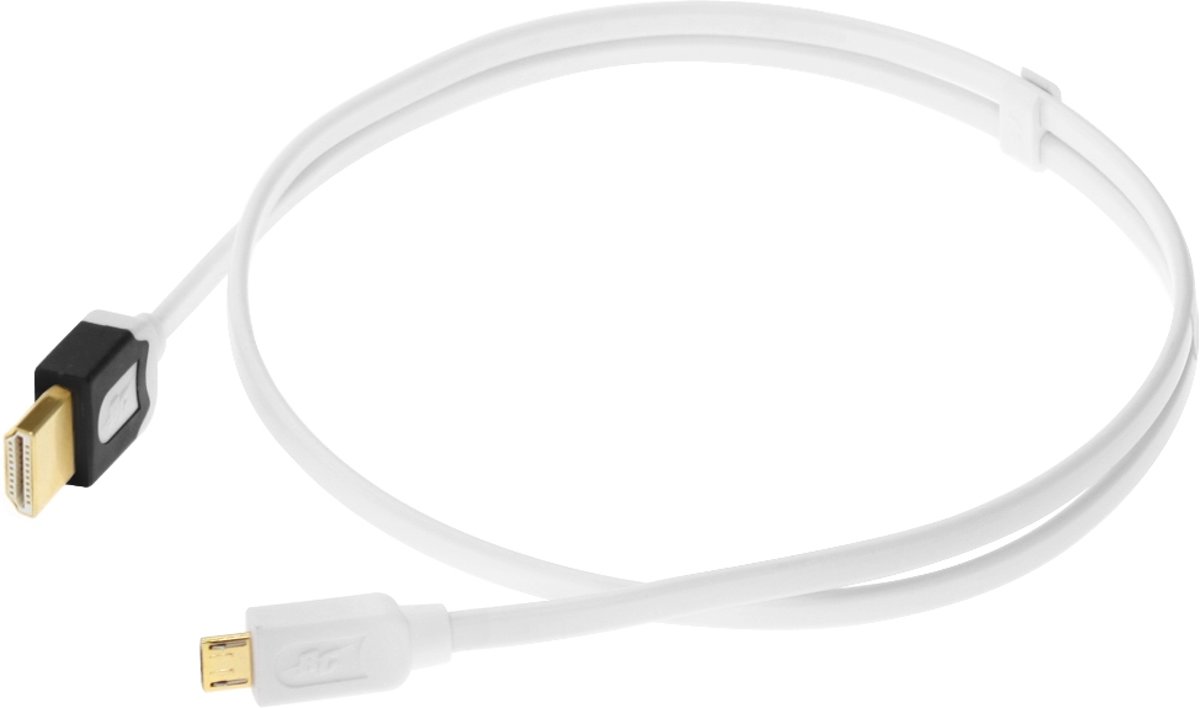 Real Cable iPlug-CMHL/3M00 HDMI micro USB Wit kabeladapter/verloopstukje