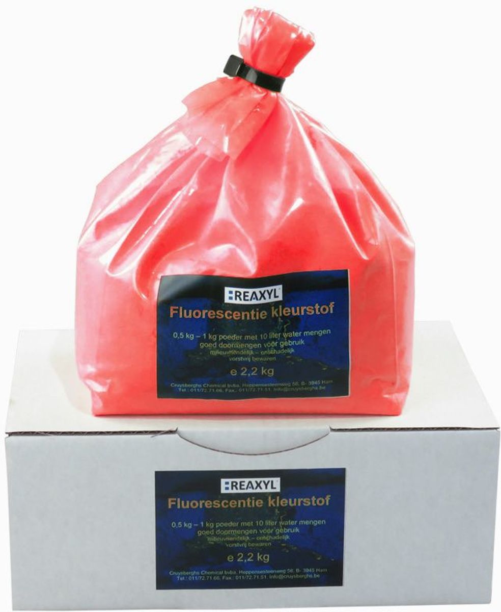 Reaxyl Fluorescentiekleurstof poeder 2,2 kg, rood