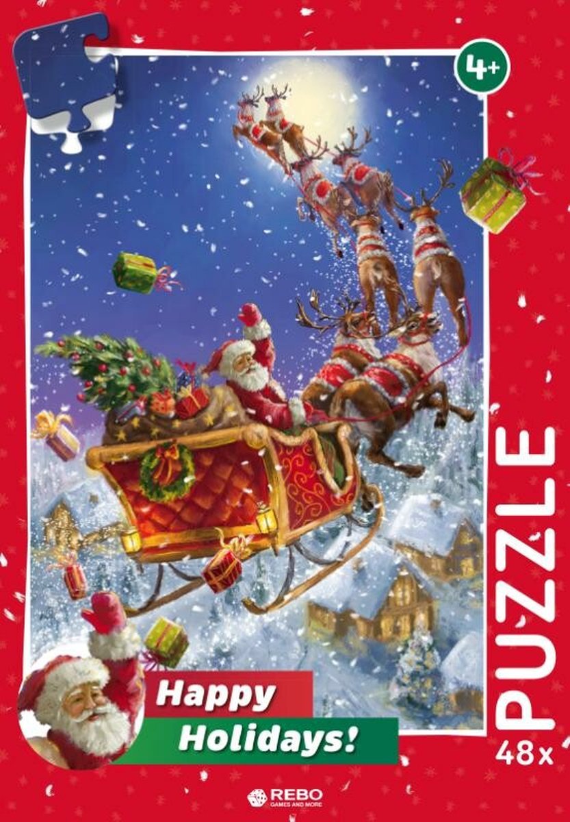 Rebo legpuzzel 48 stukjes - Santa