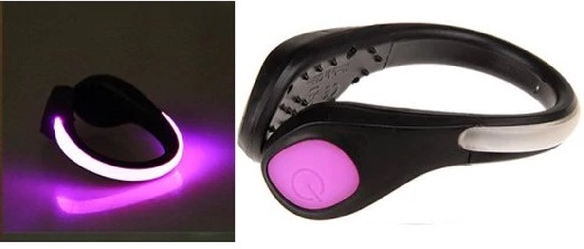 Led Shoe Clip Pink(2 stuks)