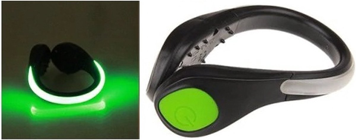 Led Shoe Clip green (2 stuks)