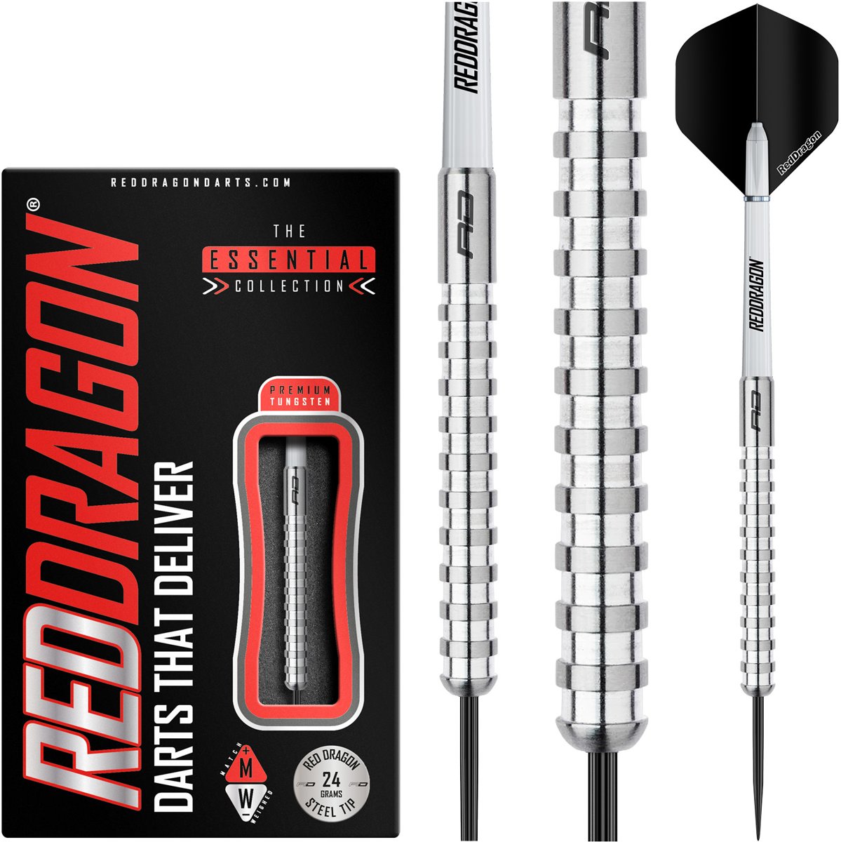 RED DRAGON - Javelin: Steeltip Tungsten Dartpijlen Professioneel - 24 gram