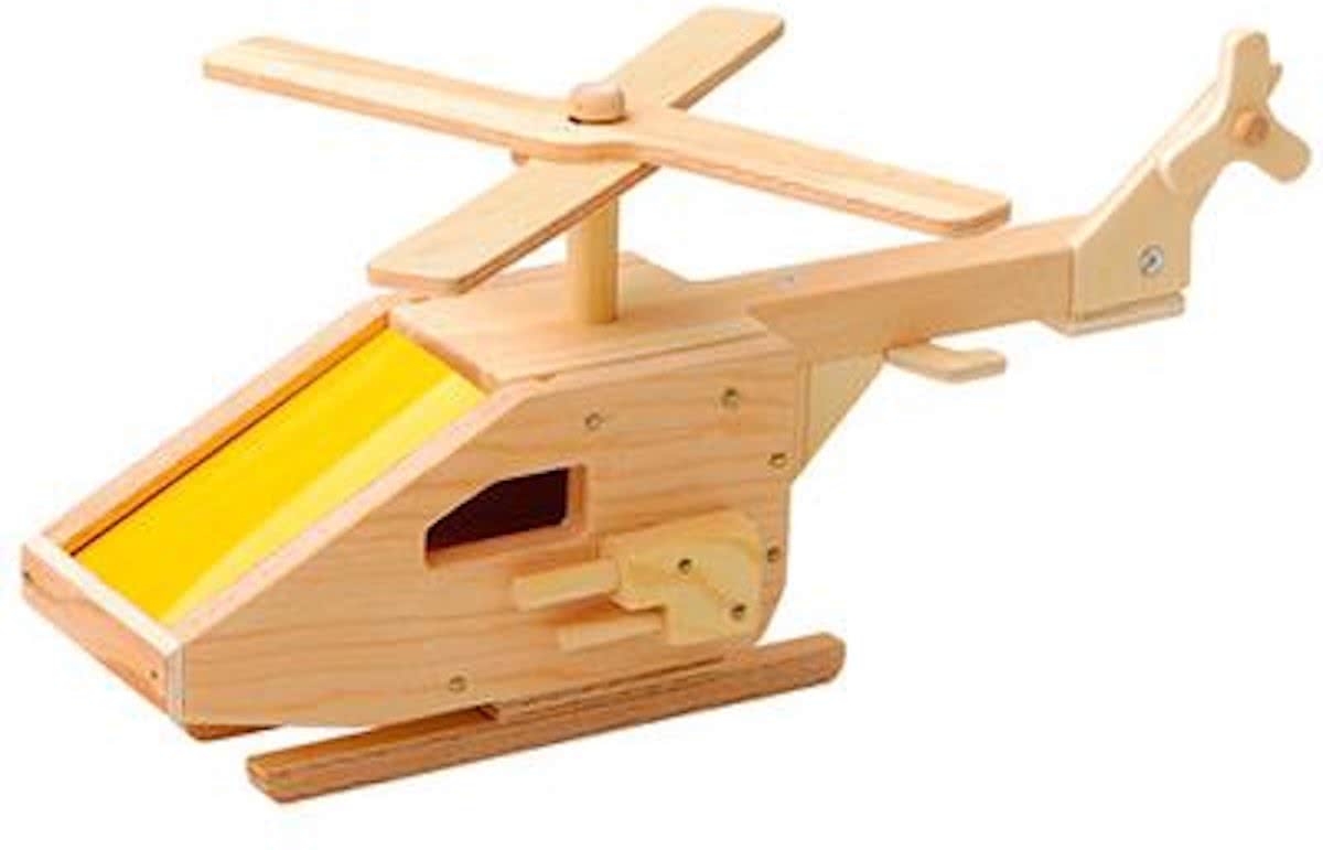 Red Toolbox: Houtwerk Kit L1 - HELIKOPTER om zelf te maken 26.5x18x11.7cm, in ho