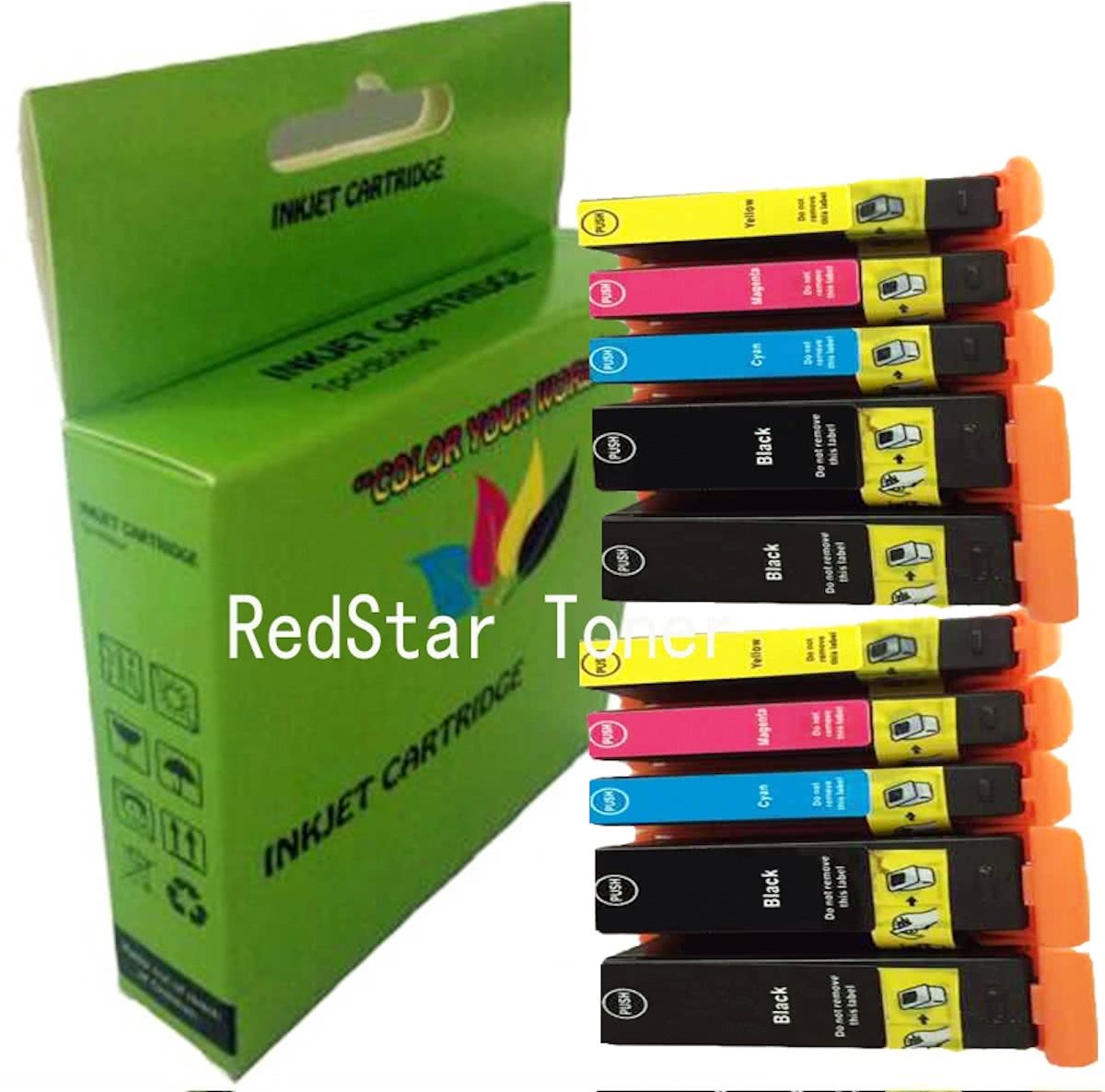 10 Pack Compatible Lexmark LM150XL BK*4/C*2/M*2/Y*2 inktcartridges, 10 pak. 4zwart, 2 cyaan, 2 magenta, 2 geel